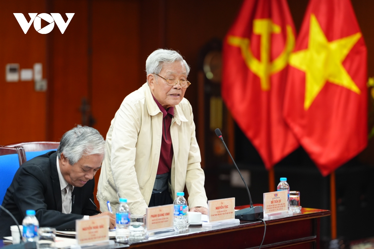 Ông Nguyễn Túc - Ủy viên Đoàn Chủ tịch Ủy ban Trung ương MTTQ phát biểu.