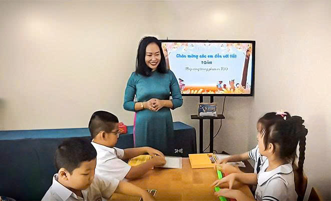 Minh họa lớp học với bộ thiết bị Khang Phúc