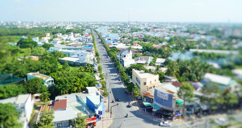 Tỉnh luôn mong muốn cải thiện các vấn đề môi trường, nâng cao chất lượng cuộc sống người dân và chất lượng cảnh quan; xây dựng lối sống thân thiện với môi trường. Trong ảnh: Một góc TP Vĩnh Long.