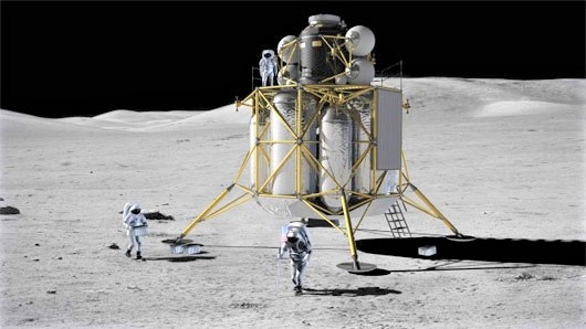 Mô hình tàu vũ trụ của NASA trở lại Mặt Trăng. Ảnh: Universetoday.
