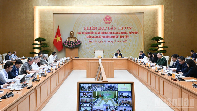 Quang cảnh cuộc họp. (Ảnh: TRẦN HẢI)