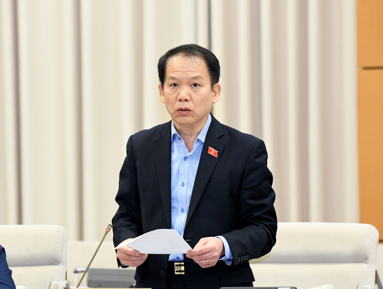 Chủ nhiệm Ủy ban Pháp luật và Tư pháp Hoàng Thanh Tùng. (Ảnh: DUY LINH)