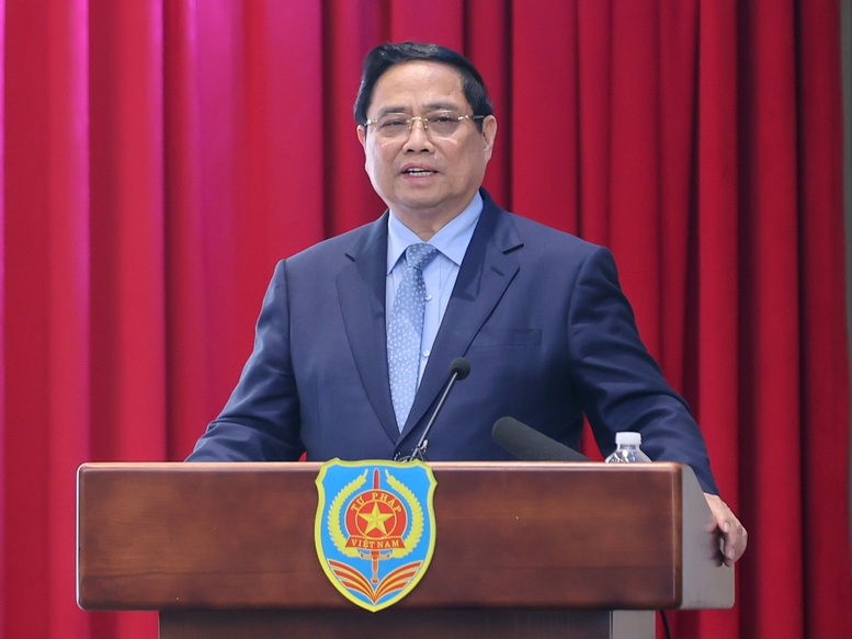 Thủ tướng Phạm Minh Chính phát biểu chỉ đạo - Ảnh: VGP/Nhật Bắc