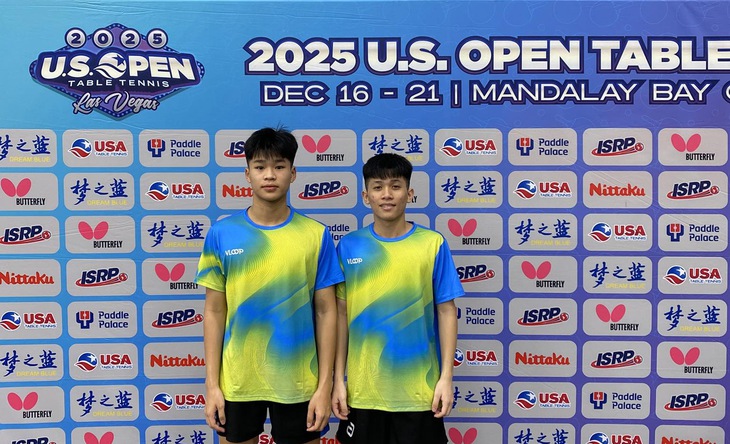 Hai tay vợt Mạnh Lương và Tuấn Anh tỏa sáng ở Giải bóng bàn Mỹ mở rộng - Ảnh: TUẤN TRẦN

