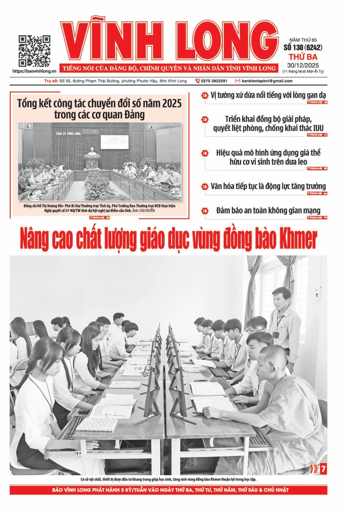Mời bạn đọc xem báo in số 130 (6242) thứ ba ngày 30/12/2025