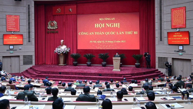 Hội nghị Công an toàn quốc lần thứ 81 diễn ra trong hai ngày 15-16/12/2025.
