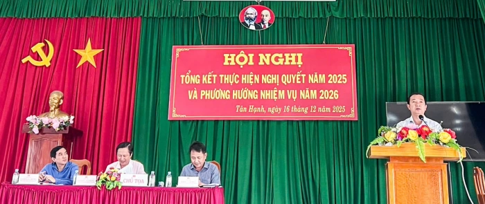 Tân Hạnh đạt và vượt 14/14 chỉ tiêu chủ yếu năm 2025