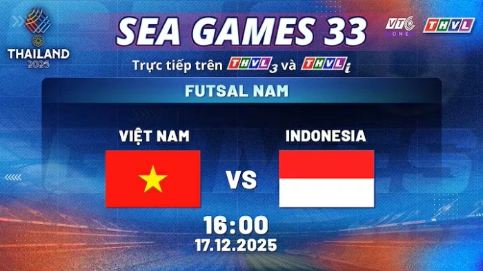 Trực tiếp futsal SEA Games 33: Việt Nam vs Indonesia