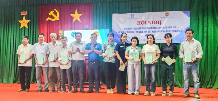 Ra mắt mô hình Tổ Nông dân tiết kiệm tham gia BHXH tự nguyện