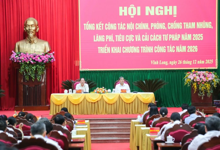 Tổng kết công tác nội chính, phòng, chống tham nhũng, lãng phí, tiêu cực và cải cách tư pháp năm 2025
