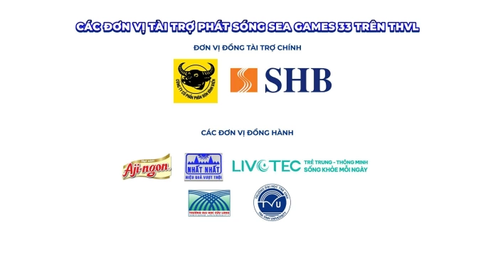 THVL công bố các đơn vị tài trợ phát sóng SEA Games 33