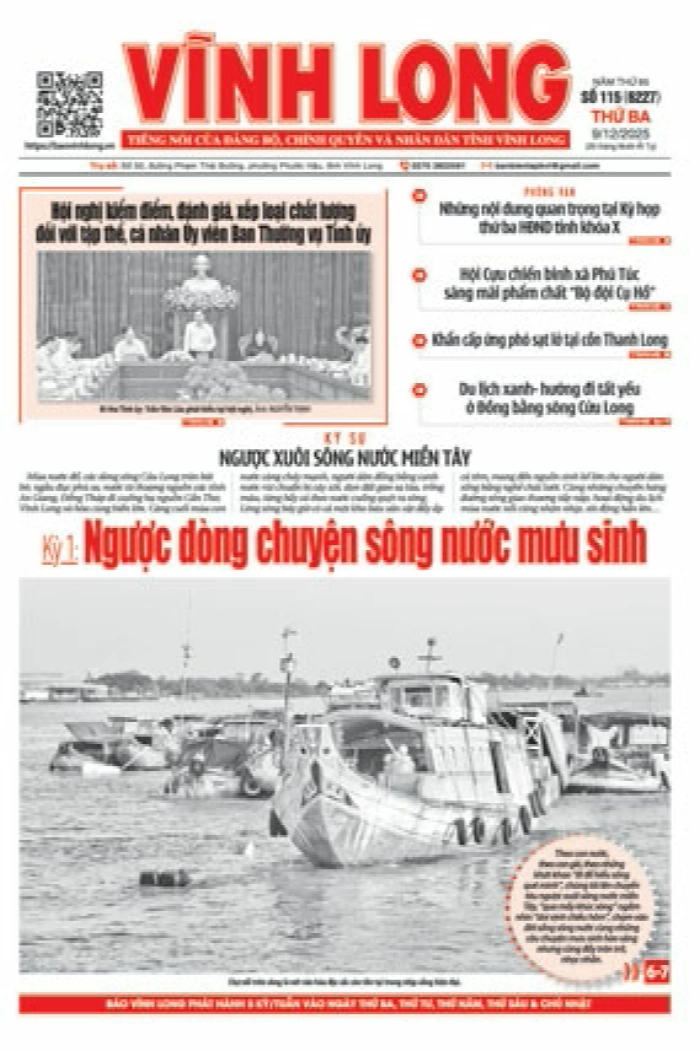 Mời bạn đọc xem báo in số 115 (6227) thứ ba ngày 9/12/2025
