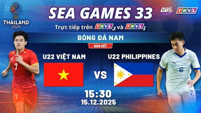 Trực tiếp bóng đá nam U22 Việt Nam vs U22 Philippines