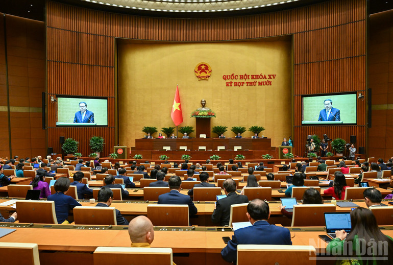 Quang cảnh phiên bế mạc. (Ảnh: DUY LINH)