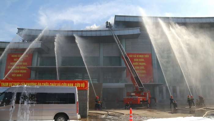 Tổng kết thực tập phương án chữa cháy và cứu nạn, cứu hộ