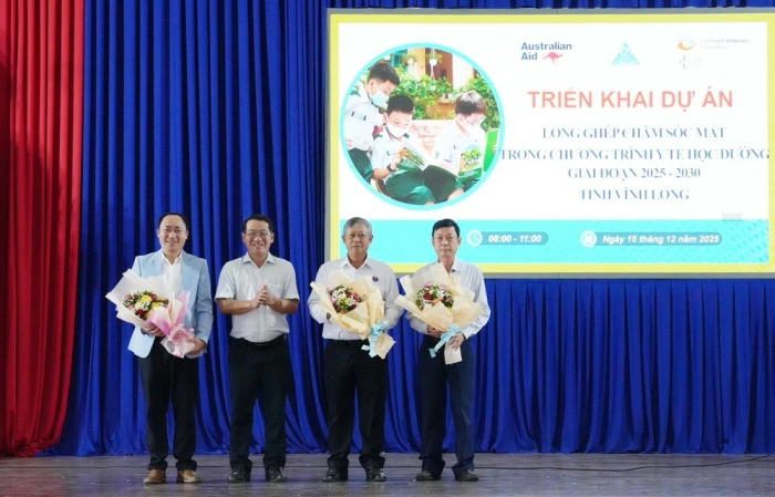 Vĩnh Long triển khai dự án lồng ghép chăm sóc mắt học đường giai đoạn 2025-2030