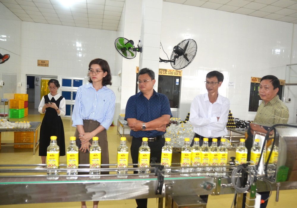 Nghiệm thu đề án “Hỗ trợ ứng dụng máy móc thiết bị tiên tiến vào sản xuất gia vị” tại Chi nhánh Công ty CP Xuất nhập khẩu A Tuấn Khang.