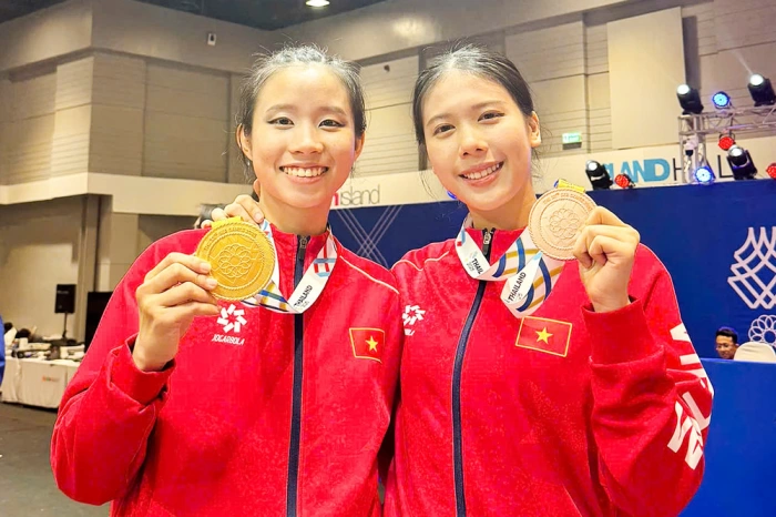 2 võ sĩ Taekwondo Vĩnh Long đoạt HCV và HCĐ tại Sea Games 33