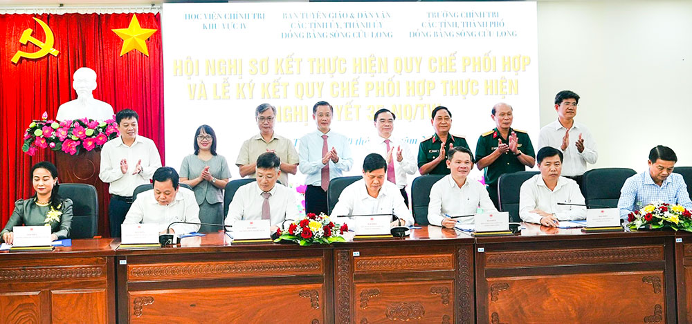 Các đơn vị ký kết thực hiện Quy chế phối hợp thực hiện Nghị quyết 35.