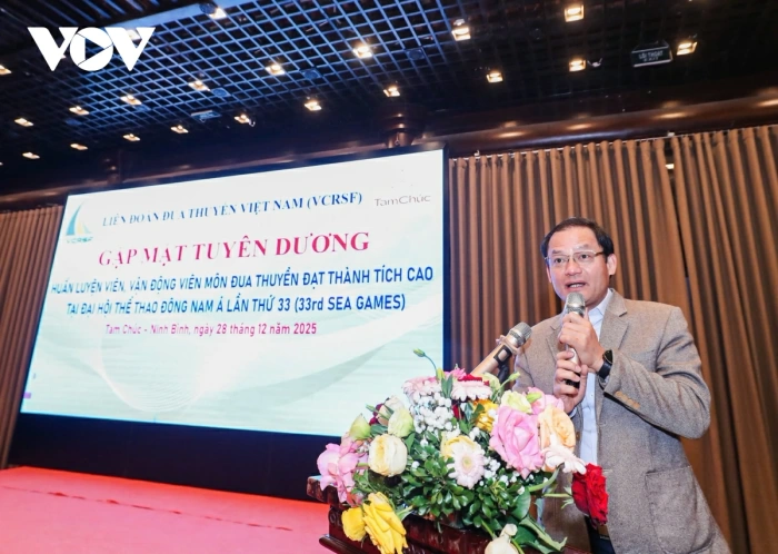 Trao thưởng, tôn vinh những tấm huy chương SEA Games 33 của Đua thuyền Việt Nam