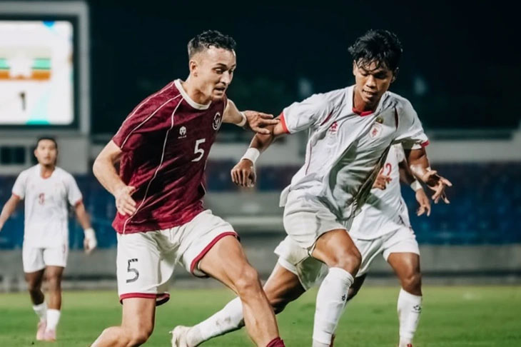 U22 Indonesia dù có một số tuyển thủ quốc gia trong đội hình vẫn không thể vào bán kết SEA Games 33 - Ảnh: PSSI