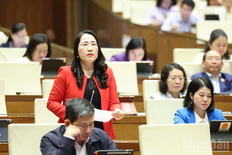 Đại biểu Quốc hội Nguyễn Thị Thủy. (Ảnh: DUY LINH)