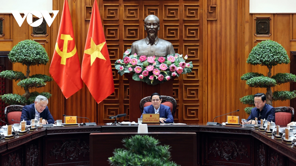 Thủ tướng Chính phủ Phạm Minh Chính chủ trì cuộc họp Ban Thường vụ Đảng uỷ Chính phủ và Thường trực Chính phủ về Đề án phòng, chống sụt lún, sạt lở, ngập úng, hạn hán, xâm nhập mặn vùng ĐBSCL đến năm 2035, tầm nhìn đến năm 2050.