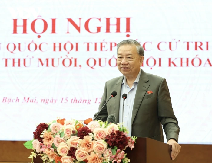 Tổng Bí thư Tô Lâm tiếp xúc cử tri sau Kỳ họp thứ 10, Quốc hội khóa XV