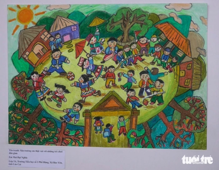 Hơn 100.000 bức tranh vẽ ngôi trường mơ ước của em
