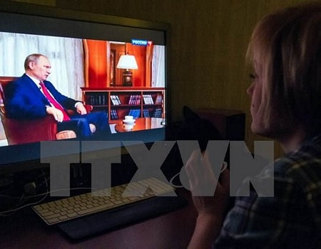 Tổng thống Putin trong phim 'Crimea: Đường về Tổ quốc'. (Nguồn: AFP/TTXVN)
