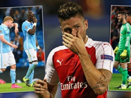  Arsenal, Man City và M.U đều thua ở lượt đầu tiên.