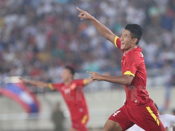 U19 Việt Nam lần thứ tư liên tiếp lọt vào vòng chung kết giải U19 châu Á. (Ảnh: Minh Chiến/Vietnam+)