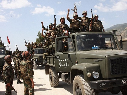 Quân đội chính phủ Syria. (Nguồn: almasdarnews.com)