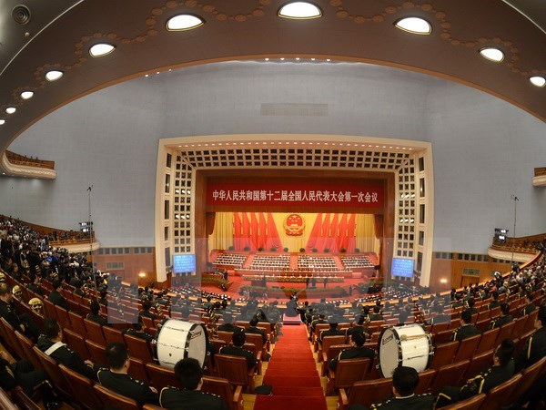 Đại hội Đại biểu Nhân dân toàn quốc Trung Quốc (Quốc hội). (Ảnh: THX/TTXVN)