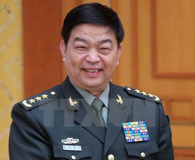 Bộ trưởng Quốc phòng Trung Quốc Thường Vạn Toàn. (Nguồn: AFP/TTXVN)