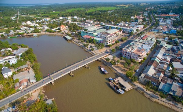 Một góc thị trấn Vũng Liêm ngày nay.