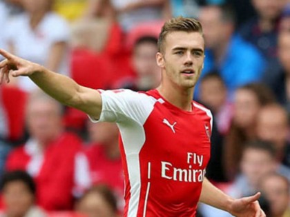Calum Chambers trong màu áo CLB Arsenal. (ảnh minh hoạ)