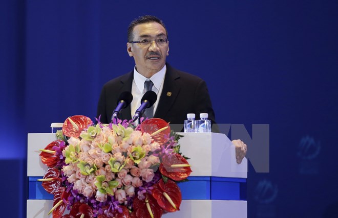 Bộ trưởng Quốc phòng Malaysia Hishammuddin Hussein tại một hội nghị ở Bắc Kinh, Trung Quốc. (Nguồn: Reuters/TTXVN)
