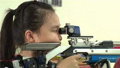 Nữ xạ thủ Iwaki Ai. Ảnh: VTV