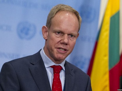 Đại sứ Anh tại Liên hợp quốc Matthew Rycroft. (Nguồn: ba.voanews.com)
