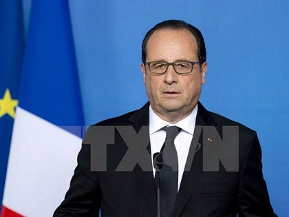 Tổng thống Pháp Francois Hollande. (Ảnh: AFP/TTXVN)