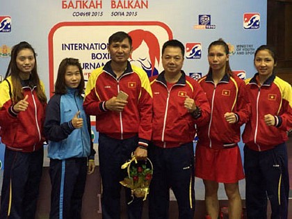 Đội tuyển Boxing Việt Nam dự Giải Balkan 2015. Ảnh: thethaovietnam.vn