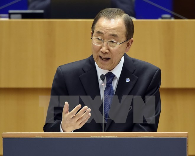 Tổng Thư ký Liên hợp quốc Ban Ki-moon. (Nguồn: AFP/TTXVN)