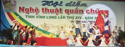 Tiết mục múa “Tình quân dân” (Trà Ôn), đạt giải A.