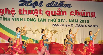 Tiết mục múa Khmer (Vũng Liêm) đạt giải B.