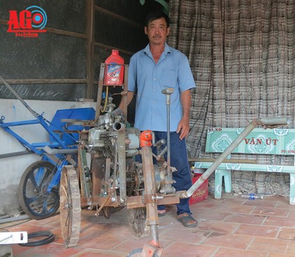 Ông Dũng luôn sáng chế các máy móc có lợi cho nông dân