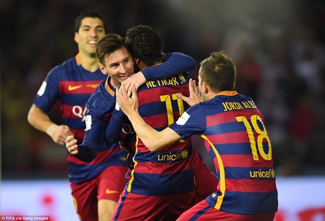 Barcelona giành chức vô địch FIFA Club World Cup 2015. (Nguồn: Getty Images)