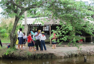 Một căn nhà ở “làng góa phụ” ở cửa biển Khánh Hội.