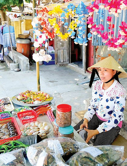 Một quầy hàng lưu niệm