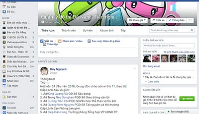 Để chung tay xây dựng thành phố Đà Nẵng tiện nghi, xanh, sạch, đẹp, trang mạng xã hội facebook 